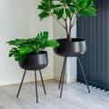 Miniatyrbild 3 av 5: House Nordic Plant krukor 2 st Kira Black