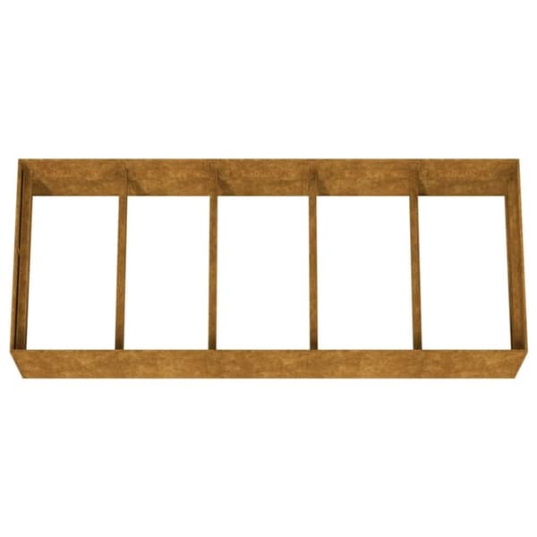 vidaXL højbed 200x80x40 cm cortenstål