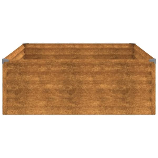 vidaXL højbed 100x100x36 cm cortenstål