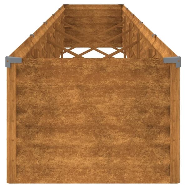 vidaXL højbed 482x50x36 cm cortenstål