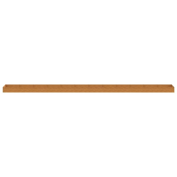 vidaXL Korotettu kukkalaatikko 1150x100x36 cm Corten teräs