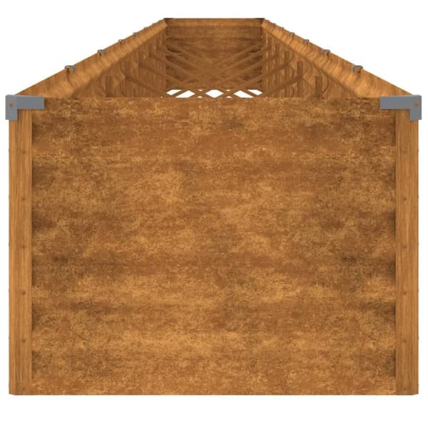 vidaXL Odlingslåda 770x50x36 cm rosttrögt stål