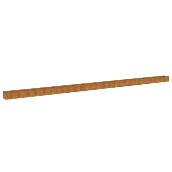 vidaXL Korotettu kukkalaatikko 1152x50x36 cm Corten teräs