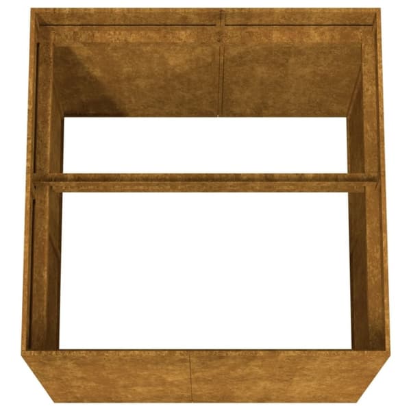 vidaXL Plantekasse 80x80x80 cm cortenstål