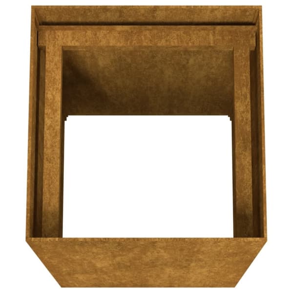 vidaXL Plantekasse 40x40x80 cm cortenstål