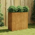 Pikkukuva 2 / 7: vidaXL Kukkalaatikko 80x40x80 cm Corten teräs