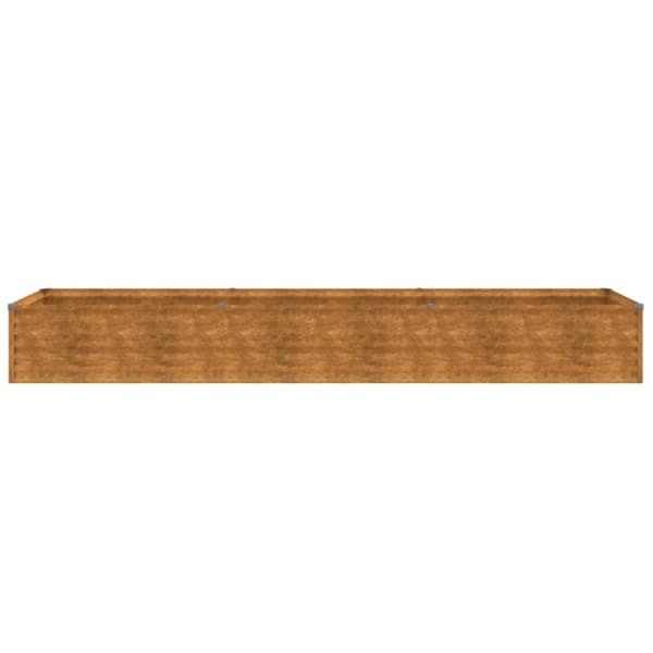 vidaXL Korotettu kukkalaatikko 291x50x36 cm Corten teräs