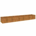 Pikkukuva 1 / 7: vidaXL Korotettu kukkalaatikko 291x50x36 cm Corten teräs