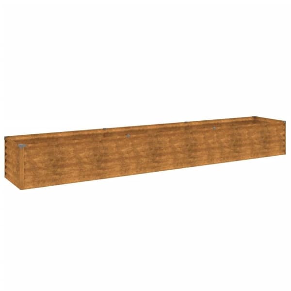 vidaXL Korotettu kukkalaatikko 291x50x36 cm Corten teräs