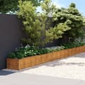 Pikkukuva 2 / 7: vidaXL Korotettu kukkalaatikko 960x50x36 cm Corten teräs