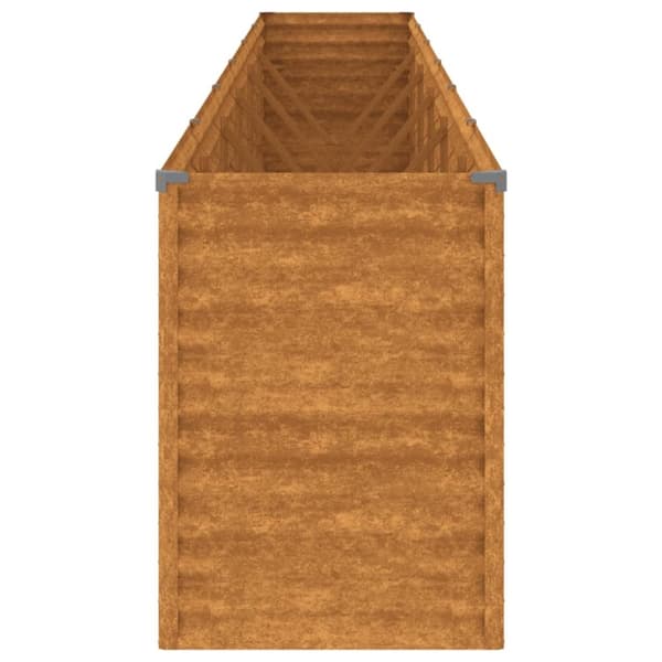 vidaXL Korotettu kukkalaatikko 578x50x69 cm Corten teräs