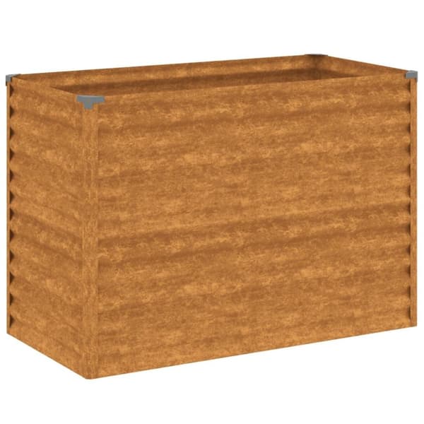 vidaXL Høybed 100x50x69 cm cortenstål