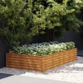 Pikkukuva 2 / 7: vidaXL Korotettu kukkalaatikko 195x100x36 cm Corten teräs