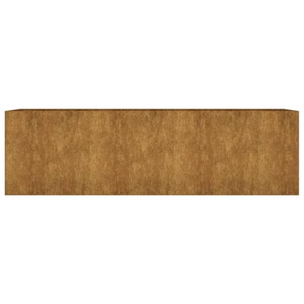 vidaXL Korotettu kukkalaatikko 280x80x80 cm Corten teräs
