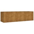 Pikkukuva 1 / 7: vidaXL Korotettu kukkalaatikko 280x80x80 cm Corten teräs