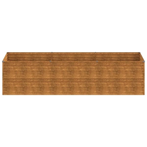 vidaXL højbed 290x100x69 cm cortenstål