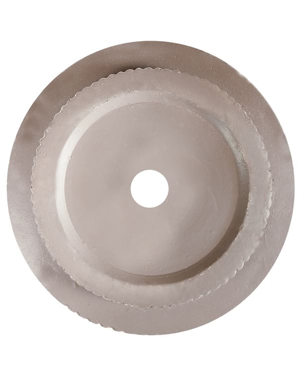 Blomsterkrukke Taupe Fiber Ler ø 24 cm Rund Havekrukke med Riller Frostsikker Design til Indendørs og Udendørs Plantekrukke