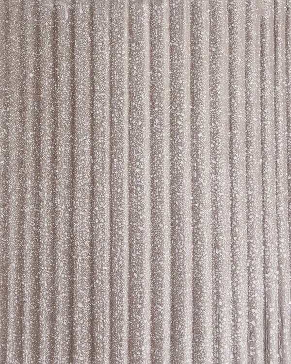 Blomsterkrukke Taupe Fiber Ler ø 24 cm Rund Havekrukke med Riller Frostsikker Design til Indendørs og Udendørs Plantekrukke