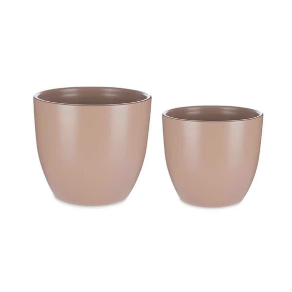 Krukset Ibergarden CAZORLA-22-28-BE Beige Lera Ø 22 cm Ø 28 cm 22 x 22 x 18 cm 28 x 28 x 24 cm 2 Delar