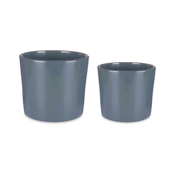 Krukset Ibergarden CILINDRO-22-27-A Antracitgrå Lera Ø 22 cm Ø 27 cm 22 x 22 x 19 cm 27 x 27 x 23 cm 2 Delar