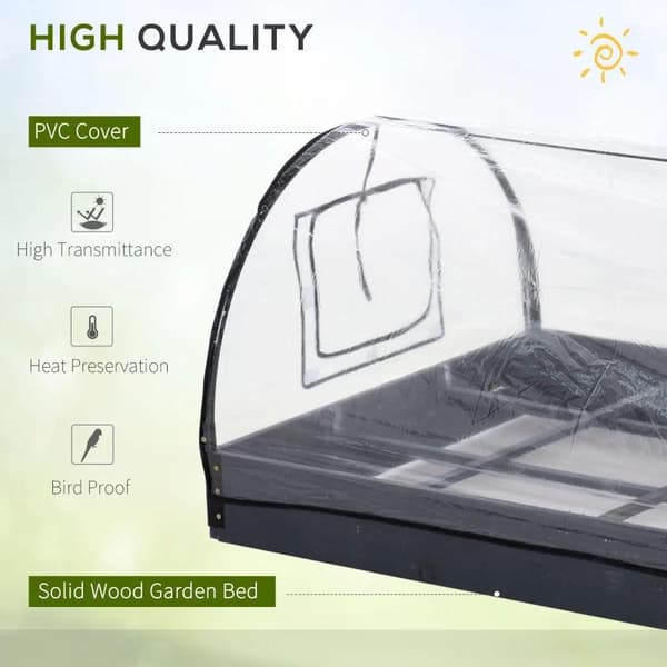 Rootz Plant Tunnel - Transparent - Gran, stål, PVC - 47,24 cm x 31,1 cm x 20,86 cm