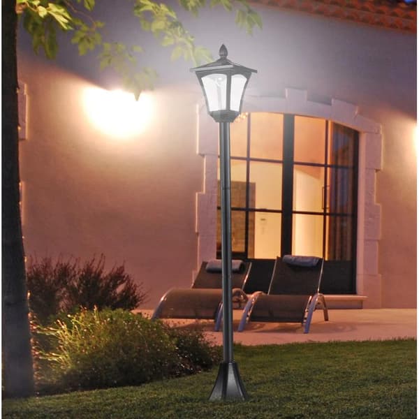 Rootz Trädgårdslykta - Belysning - Lampa - Solenergi - 40 Lm - - Skymningssensor - 160 cm