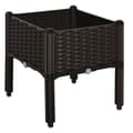 Pikkukuva 1 / 11: Rootz Garden Bed Korotettu istutuspöytä - Tummanruskea - Pp - 15,75 cm x 15,75 cm x 17,32 cm