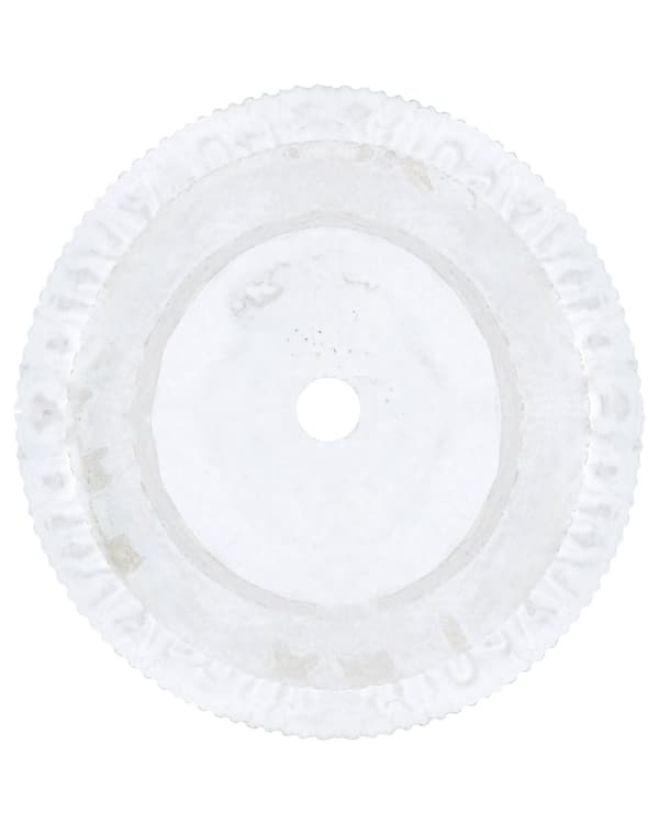 Blomsterpotte Hvit Fiberleire 37 x 37 x 37 cm Dreneringshull Vertikal ribbefinish Utendørs uteplass Hage