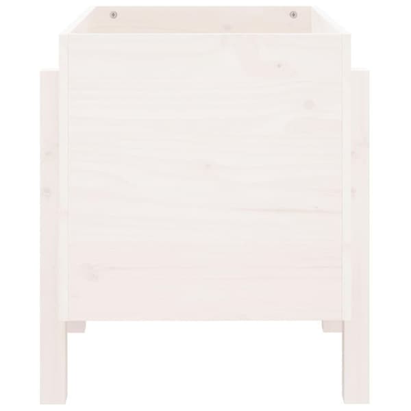vidaXL plantekasse 62x50x57 cm massivt fyrretræ hvid