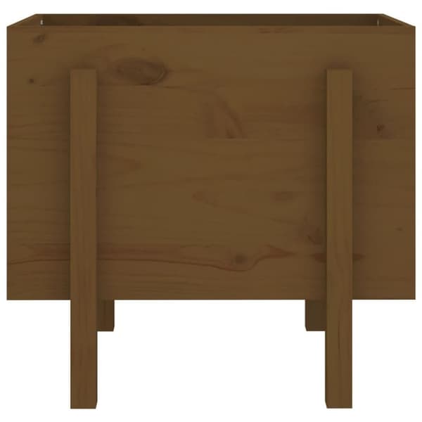 vidaXL Plantekasse honningbrun 62x50x57 cm heltre furu