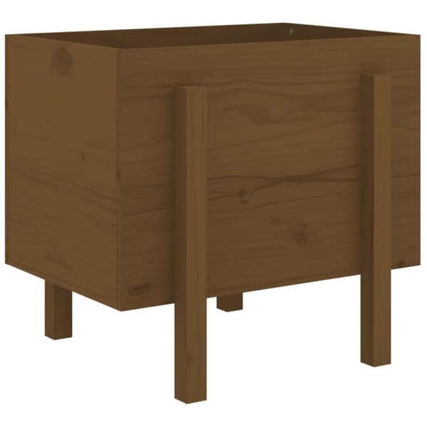 vidaXL Plantekasse honningbrun 62x50x57 cm heltre furu