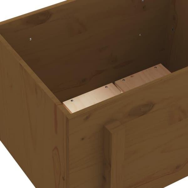 vidaXL Plantekasse honningbrun 62x50x57 cm heltre furu