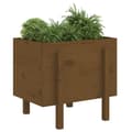 Miniatyrbilde 2 av 9: vidaXL Plantekasse honningbrun 62x50x57 cm heltre furu