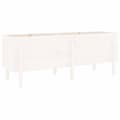 Miniatyrbilde 5 av 9: vidaXL Høybed for hage hvit 160x50x57 cm heltre furu
