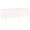 Miniatyrbilde 1 av 9: vidaXL Høybed for hage hvit 160x50x57 cm heltre furu