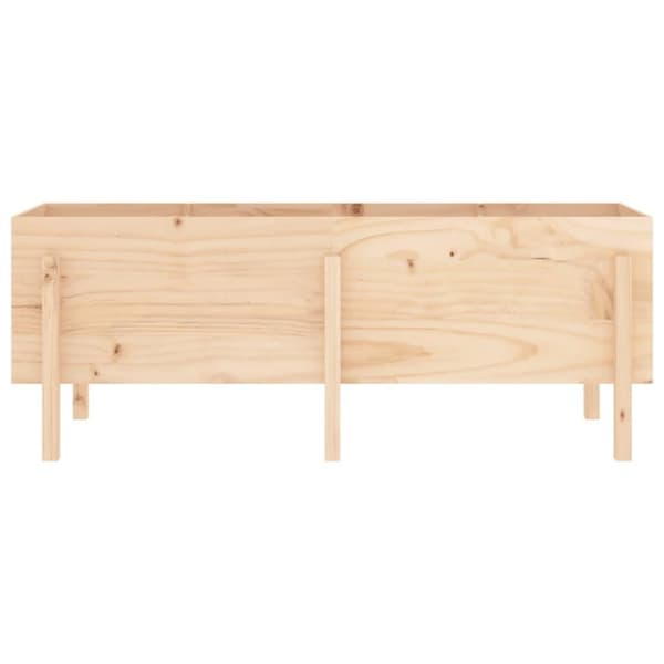 vidaXL Odlingslåda på ben 160x50x57 cm massiv furu