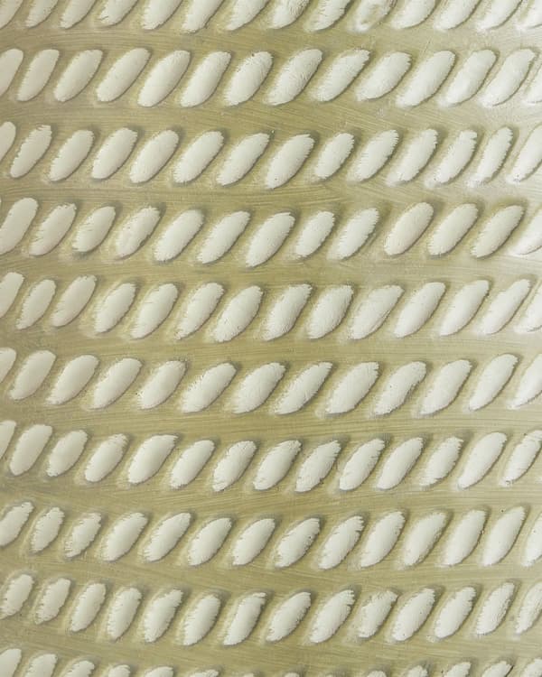 Plantekrukke Grøn Fiber Ler ø 39 cm Rund Havekrukke Design Stor Udendørs Krukke Frostsikker til Haven