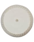 Miniatyrbillede 6 af 7: Hængekrukke beige grå fiberler ⌀ 39 cm jutesnor have rund blomsterkrukke præget mønster