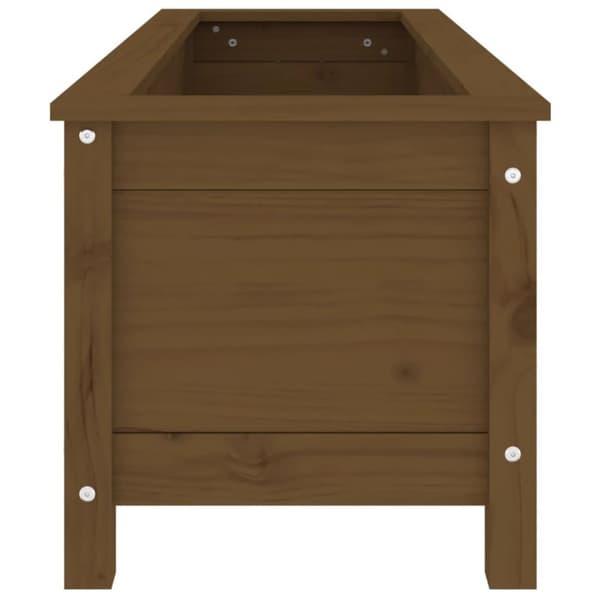 vidaXL Høybed for hage honningbrun 119,5x40x39 cm heltre furu