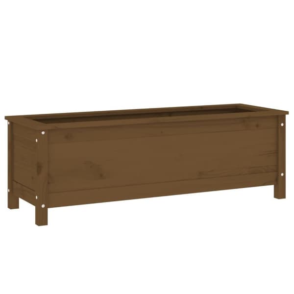 vidaXL Høybed for hage honningbrun 119,5x40x39 cm heltre furu