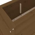 Miniatyrbilde 6 av 9: vidaXL Høybed for hage honningbrun 119,5x40x39 cm heltre furu