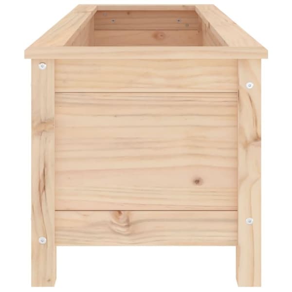 vidaXL højbed 119,5x40x39 cm massivt fyrretræ
