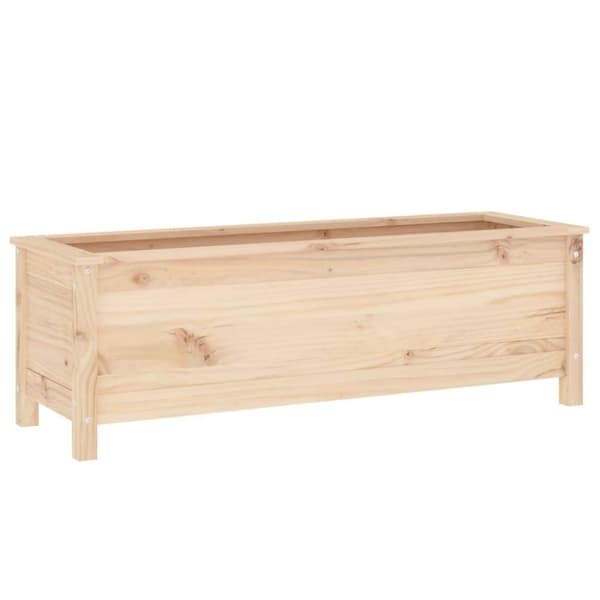 vidaXL højbed 119,5x40x39 cm massivt fyrretræ