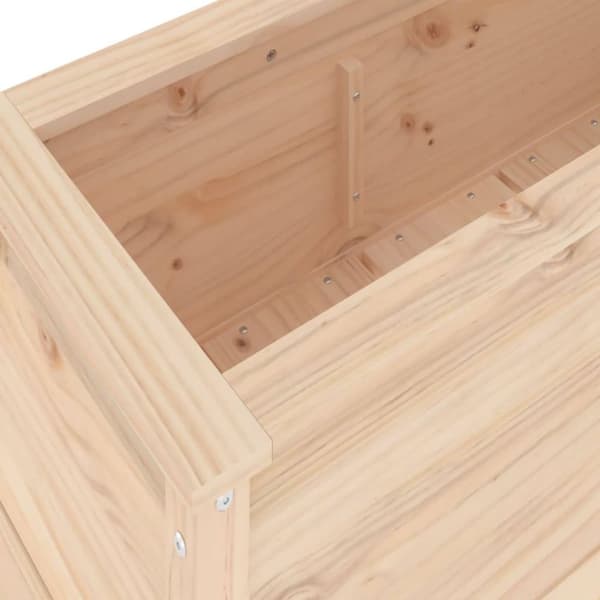 vidaXL højbed 119,5x40x39 cm massivt fyrretræ