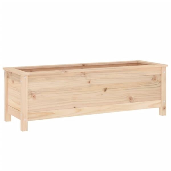 vidaXL højbed 119,5x40x39 cm massivt fyrretræ