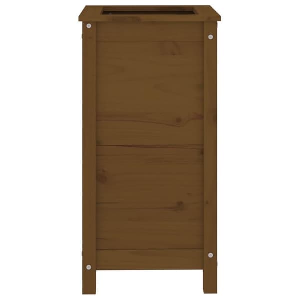 vidaXL Plantekasse honningbrun 40x40x78 cm heltre furu