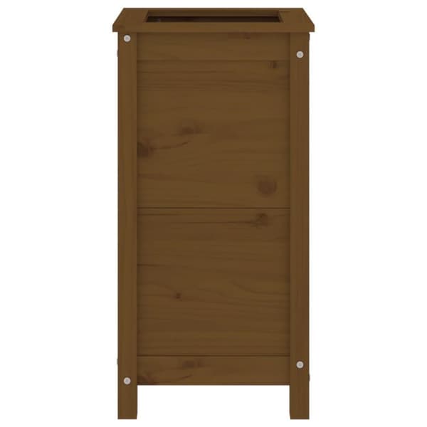 vidaXL Plantekasse honningbrun 40x40x78 cm heltre furu
