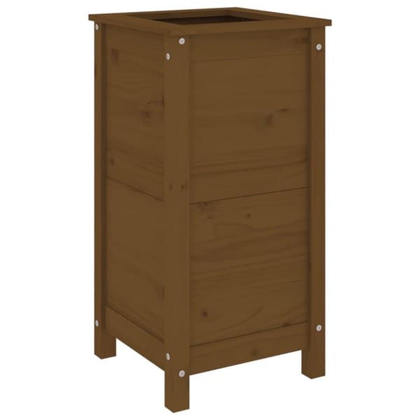 vidaXL Plantekasse honningbrun 40x40x78 cm heltre furu