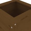Miniatyrbilde 6 av 9: vidaXL Plantekasse honningbrun 40x40x78 cm heltre furu