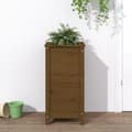 Miniatyrbilde 9 av 9: vidaXL Plantekasse honningbrun 40x40x78 cm heltre furu